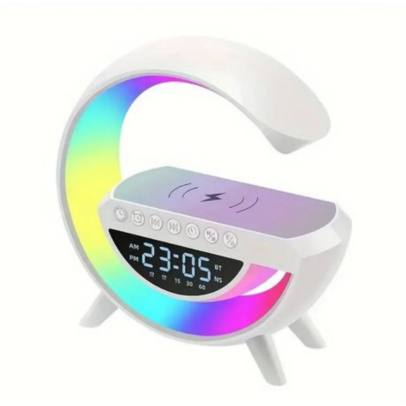 اسپیکر بلوتوثی ، شارژر وایرلس ، شب خواب و ساعت رومیزی مدل BT-3401 15W